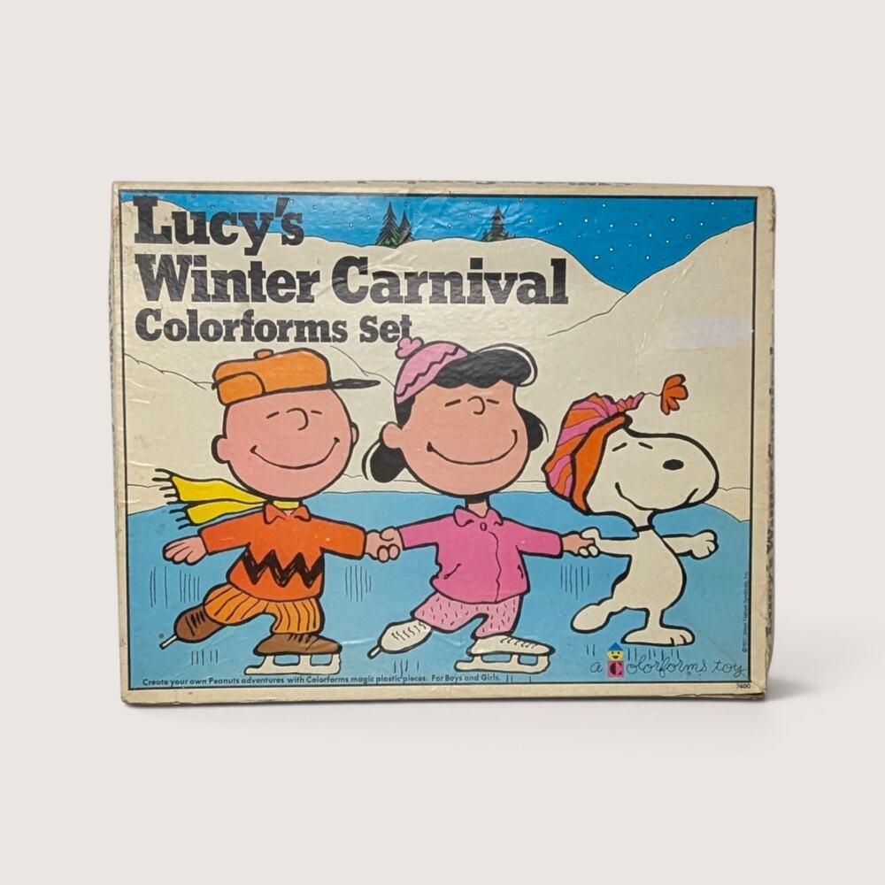 1972 Lucy's Winter Carnival Peanuts Colorforms